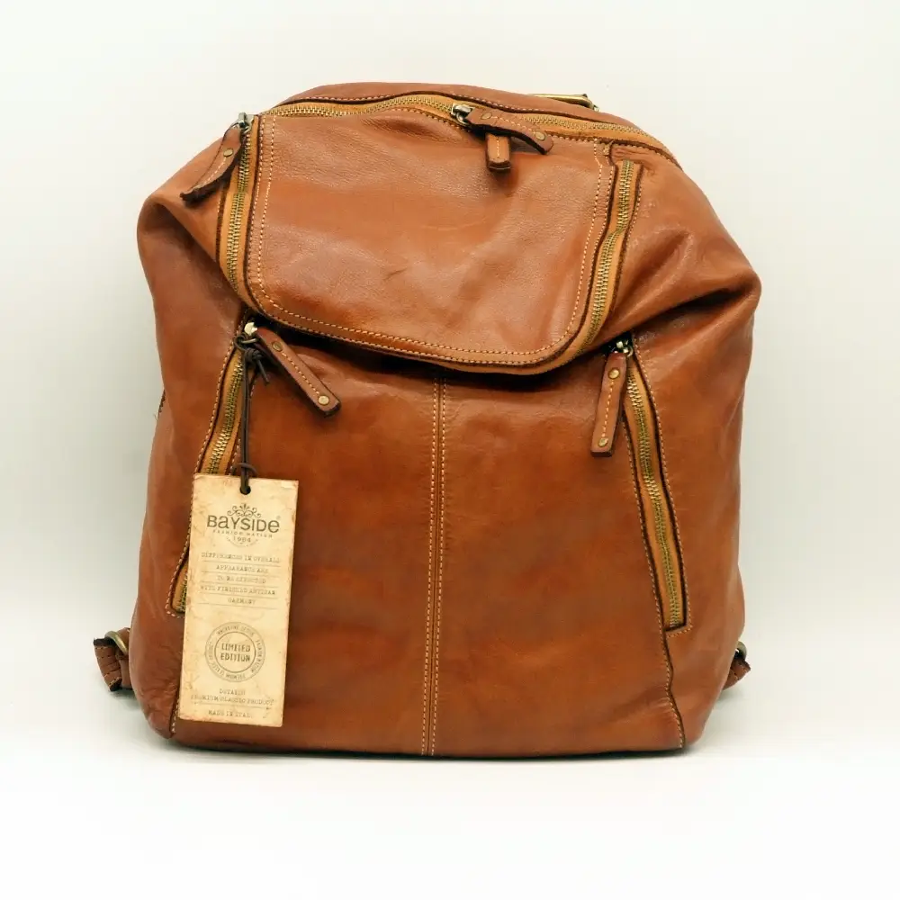 casa della borsa zaino BS362 cuoio 001 1 casa della borsa zaino BS362 cuoio 001 1
